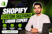 fix shopify bugs, liquid code and theme issues