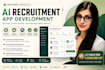develop ai recruitment app, ai resume app, ai candidate screening website