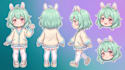design vtuber model live2d vtuber rigging anime character design live2d model