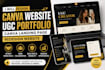 design canva website canva landing page redesign website ugc portfolio website