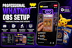 create whatnot obs overlays and sports card break stream setup