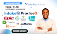 setup hipaa, emr, integration, drchrono practieq ehr, jane, intakeq medical form