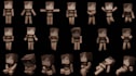 create 3d minecraft character, blockbench assets, 3d voxel art for unity and ue5