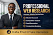 do web research, lead generation and data collection