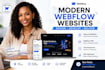 develop modern webflow website, figma to webflow expert, webflow cms, webflow