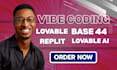 build lovable web app vibe coding base44 no code website fix lovable