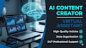 be ai content creator and virtual assistant