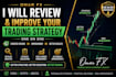review and improve your trading strategy one on one