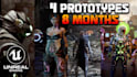 develop unreal engine game, VR game and game prototype, multiplayer game fps rpg