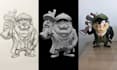 convert 2d image sketch or photo to 3d model stl  3mf file for 3d printing