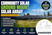 professional community solar ground mount solar array sld design