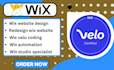 develop your wix website using wix velo code wix API integration in wix studio