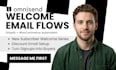 setup omnisend welcome email flows for shopify woocommerce