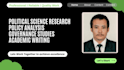do political science research, and policy analysis