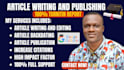 write, backdate publish research article paper increase google scholar citation