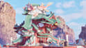 3d stylized ue5 game environment open terrain level design 3d scene