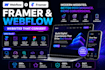 design framer website webflow website framer landing page fix framer template
