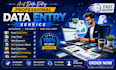 do accurate data entry, copy paste and excel data entry