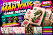 design a fully customized vector illustration mahjong game