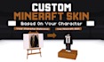 design a custom minecraft skin based on your character