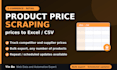 scrape product prices into excel or csv