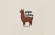 design high llama coffee logo