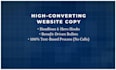 write high converting website headlines and landing page copy