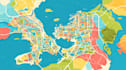 draw vector map in illustrator