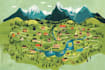 design vector or isometric map illustration