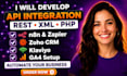 api integration rest XML ga4 n8n zapier klaviyo zoho CRM PHP website development