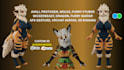 create custom vrchat avatar, vtuber, furry anime and 3d character model