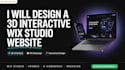 design a 3d interactive wix studio, redesign wix website
