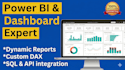 build interactive power bi dashboards and data analytics solutions