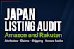 audit your product listing for amazon japan and rakuten