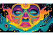 create psychedelic and trippy t shirt style