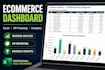 create a professional ecommerce analytics dashboard in excel