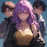 paint awesome characters in anime, manga style