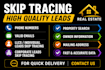 do verified commercial real estate skip tracing and property research