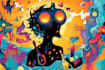 create an illustration, poster, book or album cover