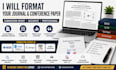 format your journal conference paper