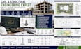 create civil engineering site plan grading drainage analysis beam column design