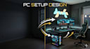 design 3d gaming room setup and PC desk interior for you