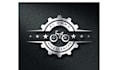 deign monogram bicycle and spare parts logo