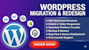 clone, redesign and migrate webflow wix squarespace shopify to wordpress website