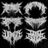 design death metal, deathcore, metalcore logo