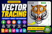 do anything in adobe illustrator, redraw image, logo, vector art illustration
