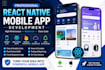 a complete react native mobile app with custom backend