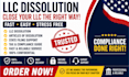 dissolve llc, close llc, amendment, delaware new mexico llc, llc registration