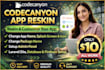 reskin and customize any codecanyon app, admin panel