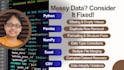 fix and clean messy excel CSV data using python